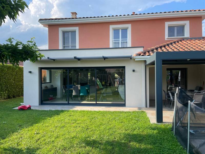 Extension de maison avec toit terrasse à Oullins dans le 69 par notre entreprise de construction - photo 9
