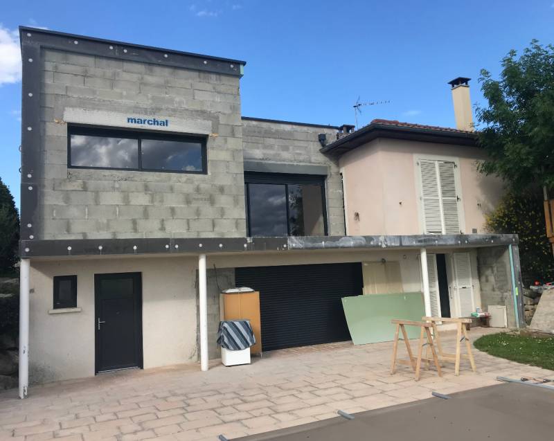 Projet d’extension contemporaine en L d’une maison traditionnelle à Lissieu - photo 5