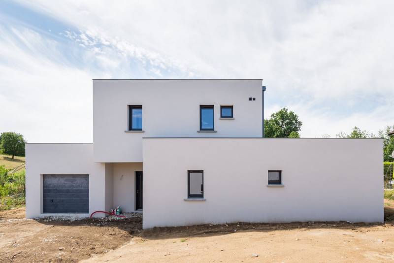 Maison contemporaine en région lyonnaise - Saint Genis Laval